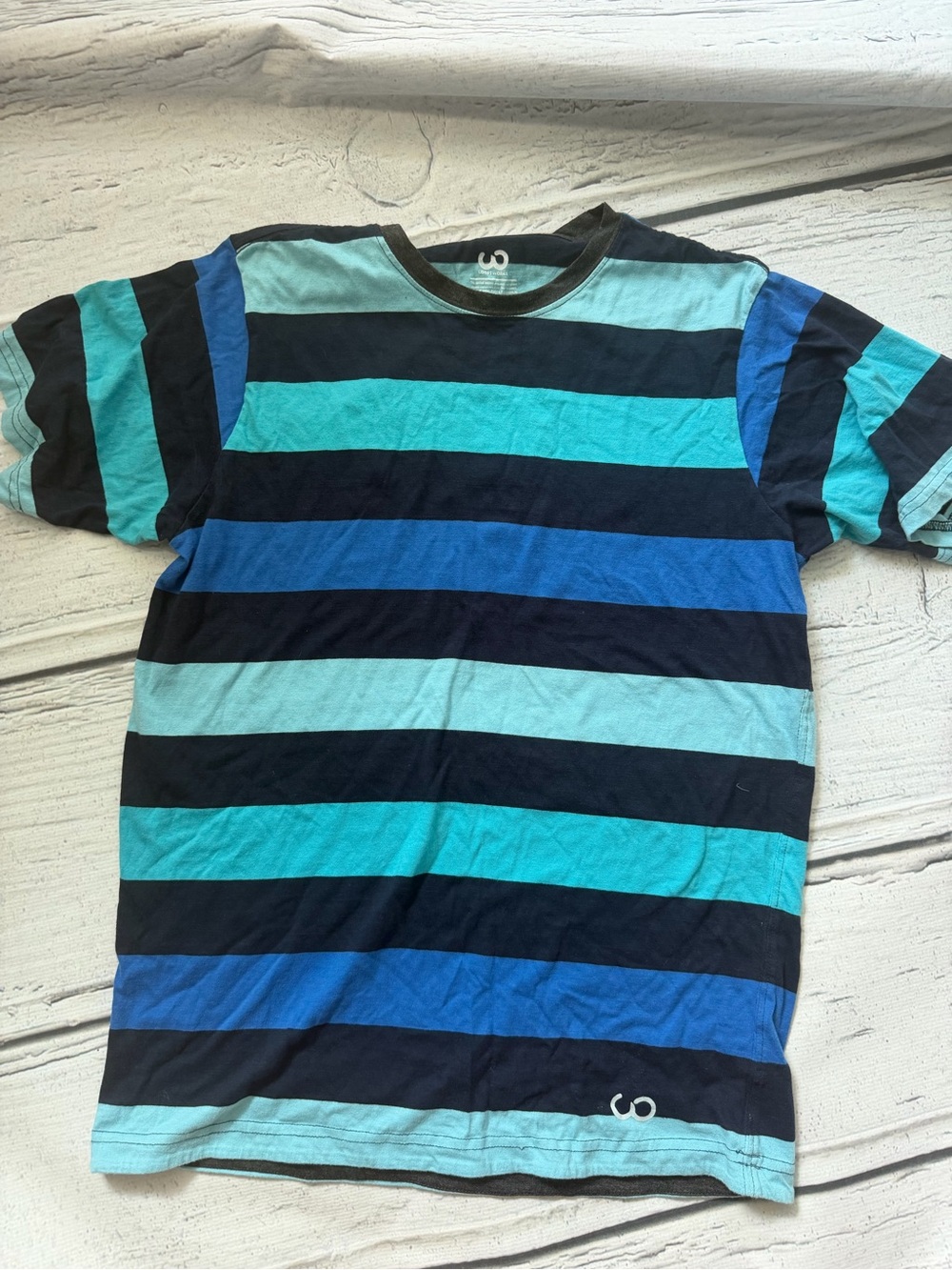 Striped Blue & Teal Tee
